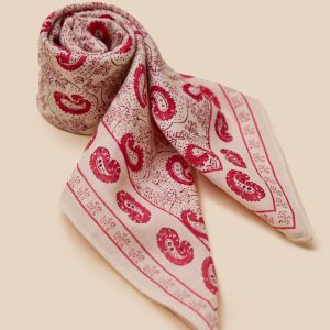 Foulard coton femme Paisley
