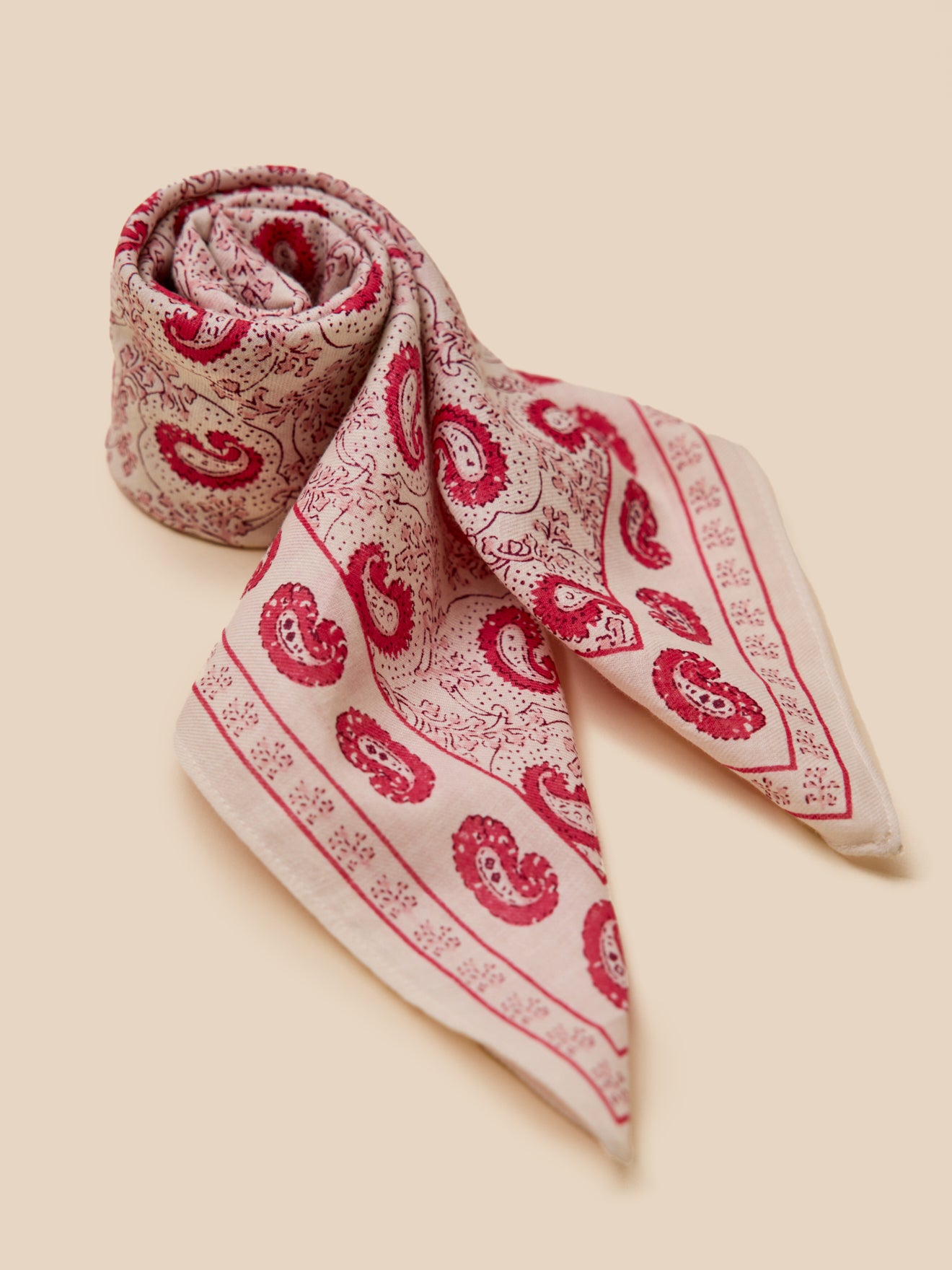 Foulard coton femme Paisley
