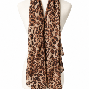 écharpe foulard léopard