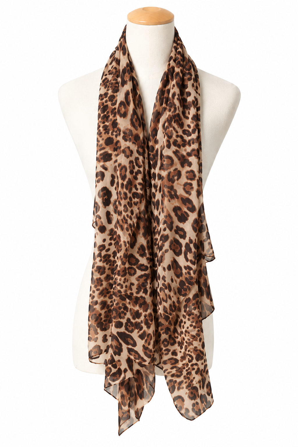écharpe foulard léopard
