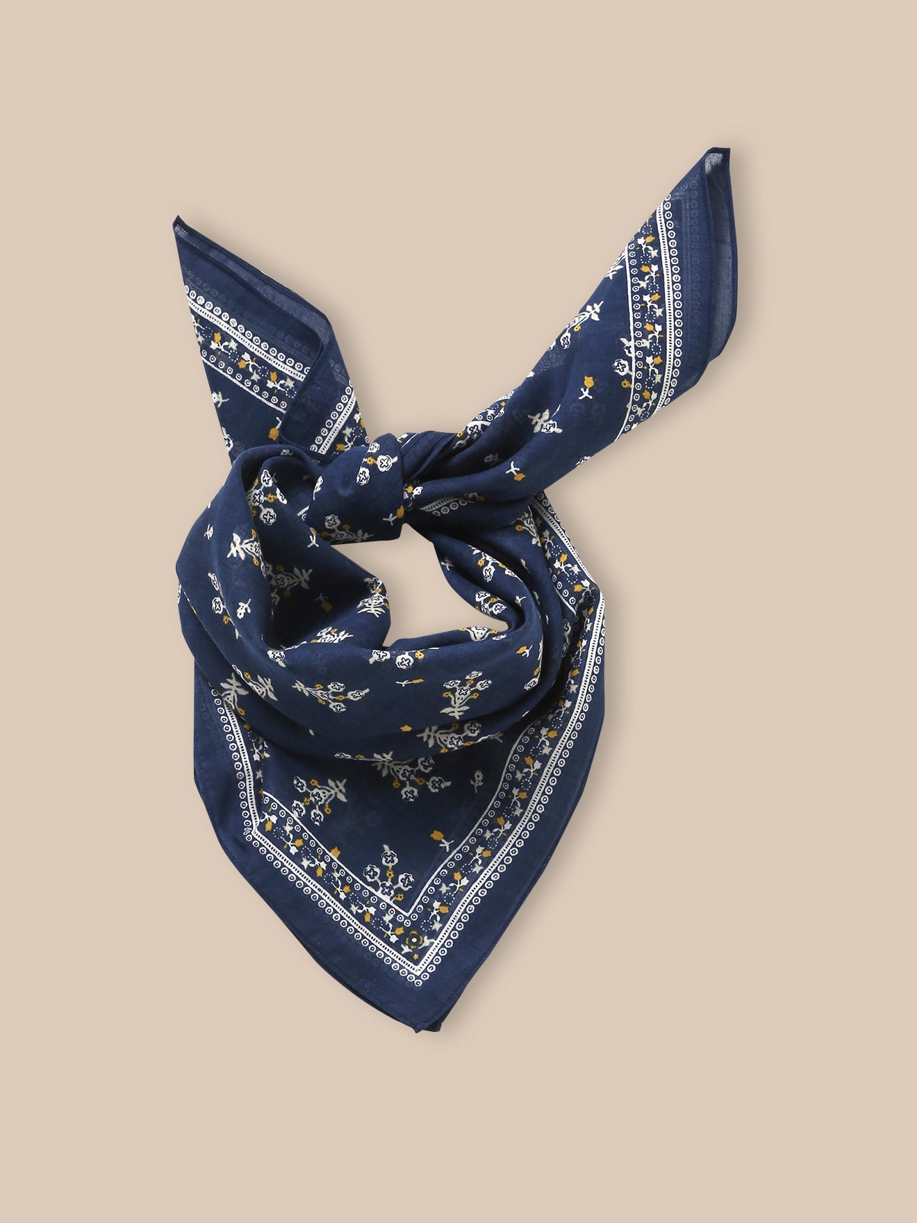 foulard imprimé bouquet