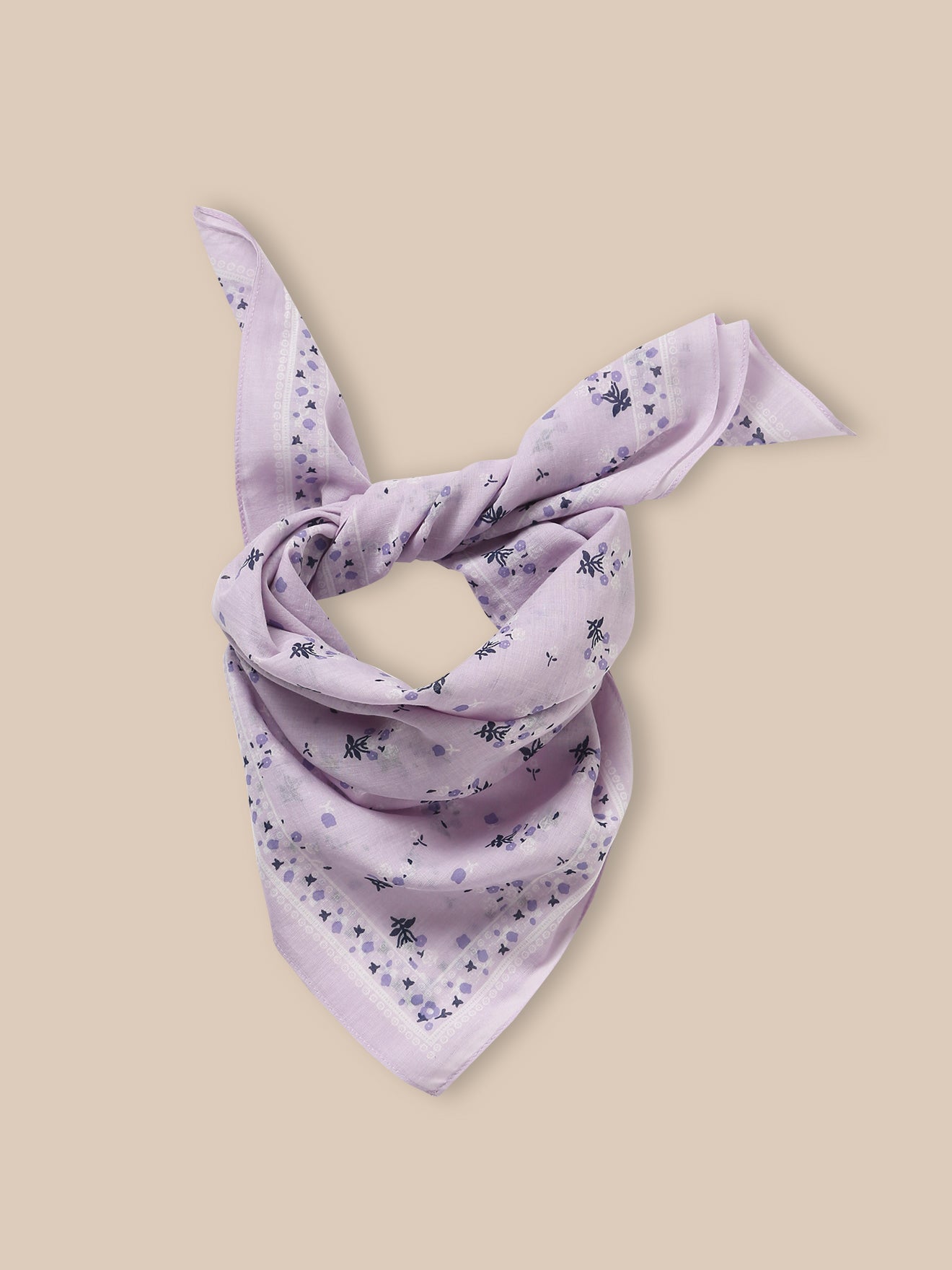 foulard imprimé bouquet