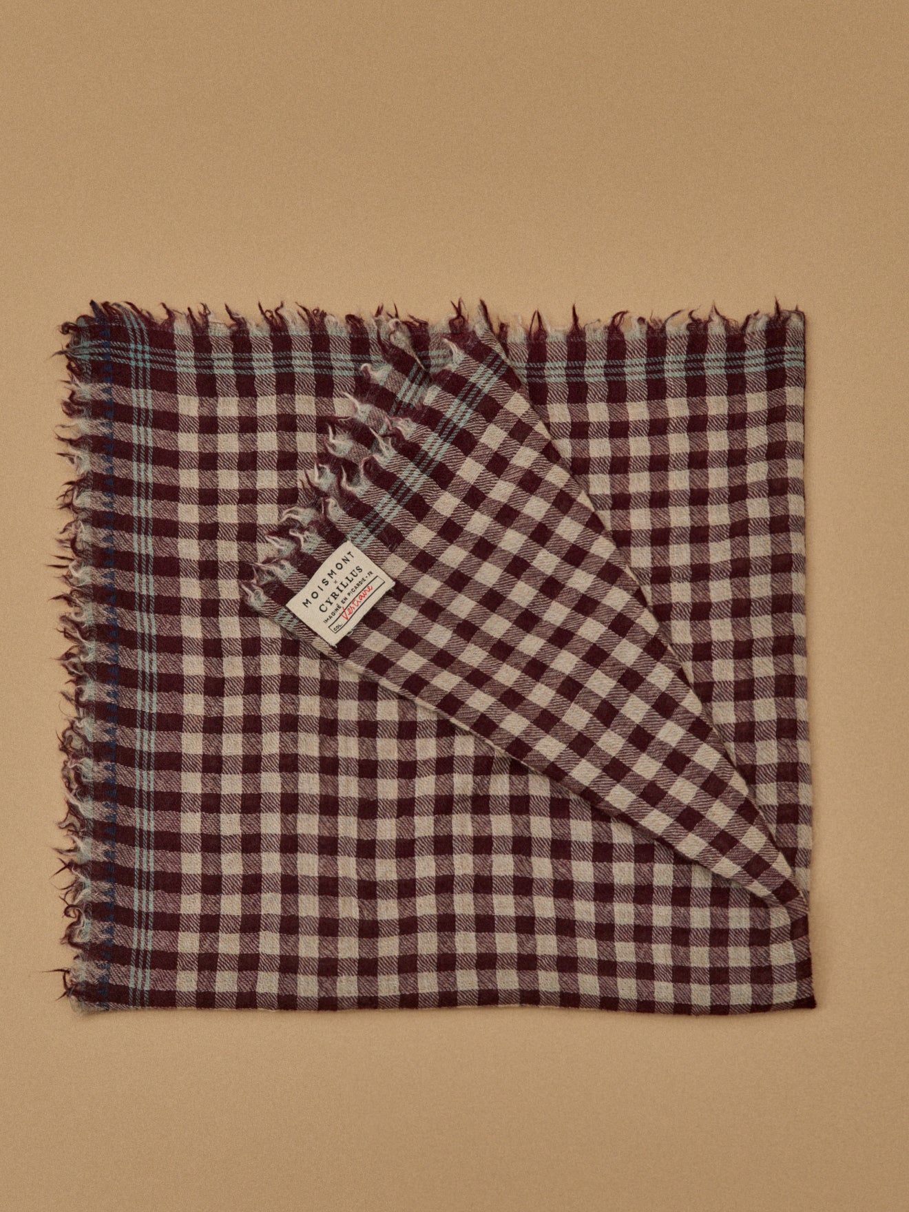 motif carreaux foulard