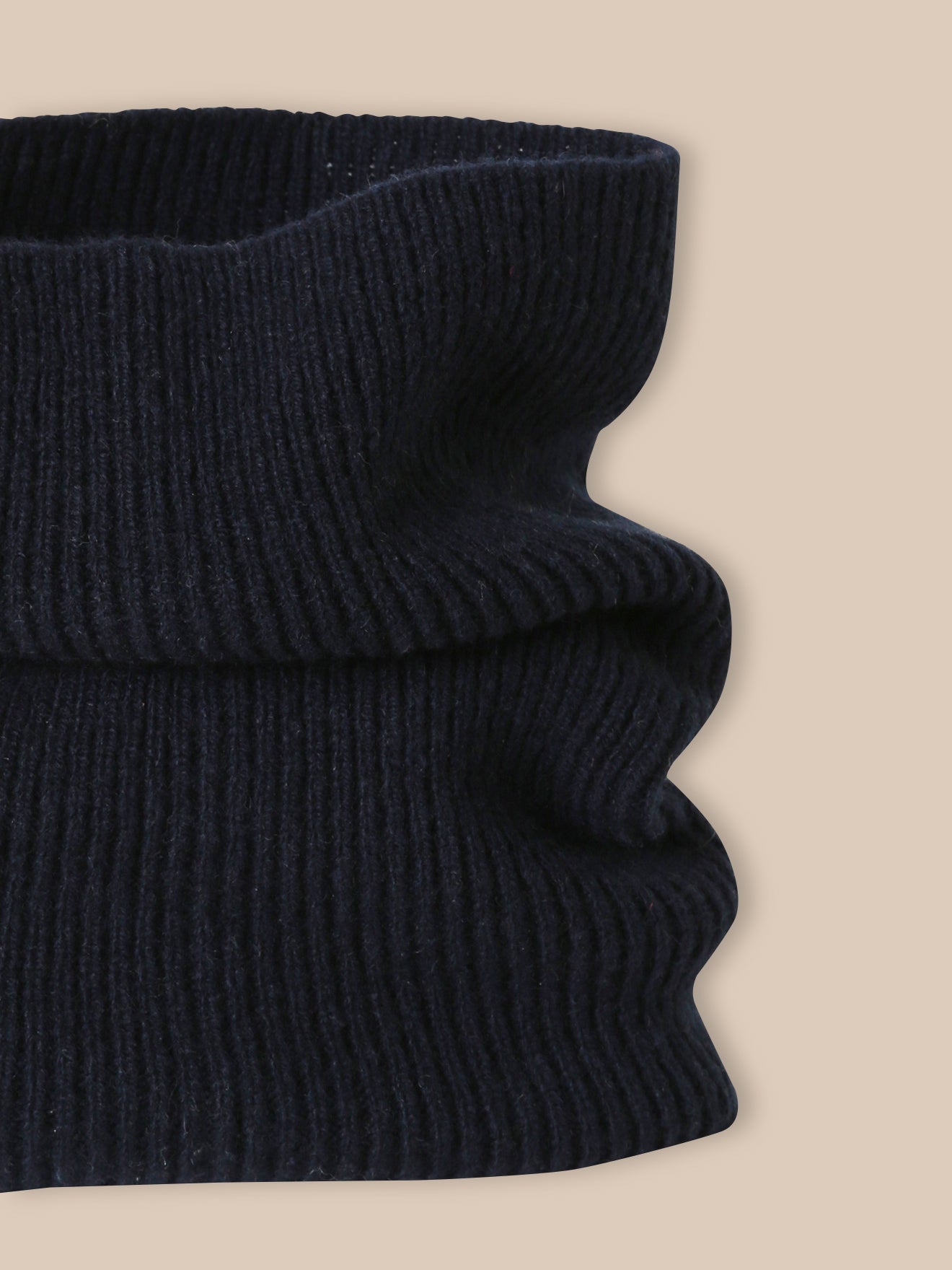 snood tube en côtes