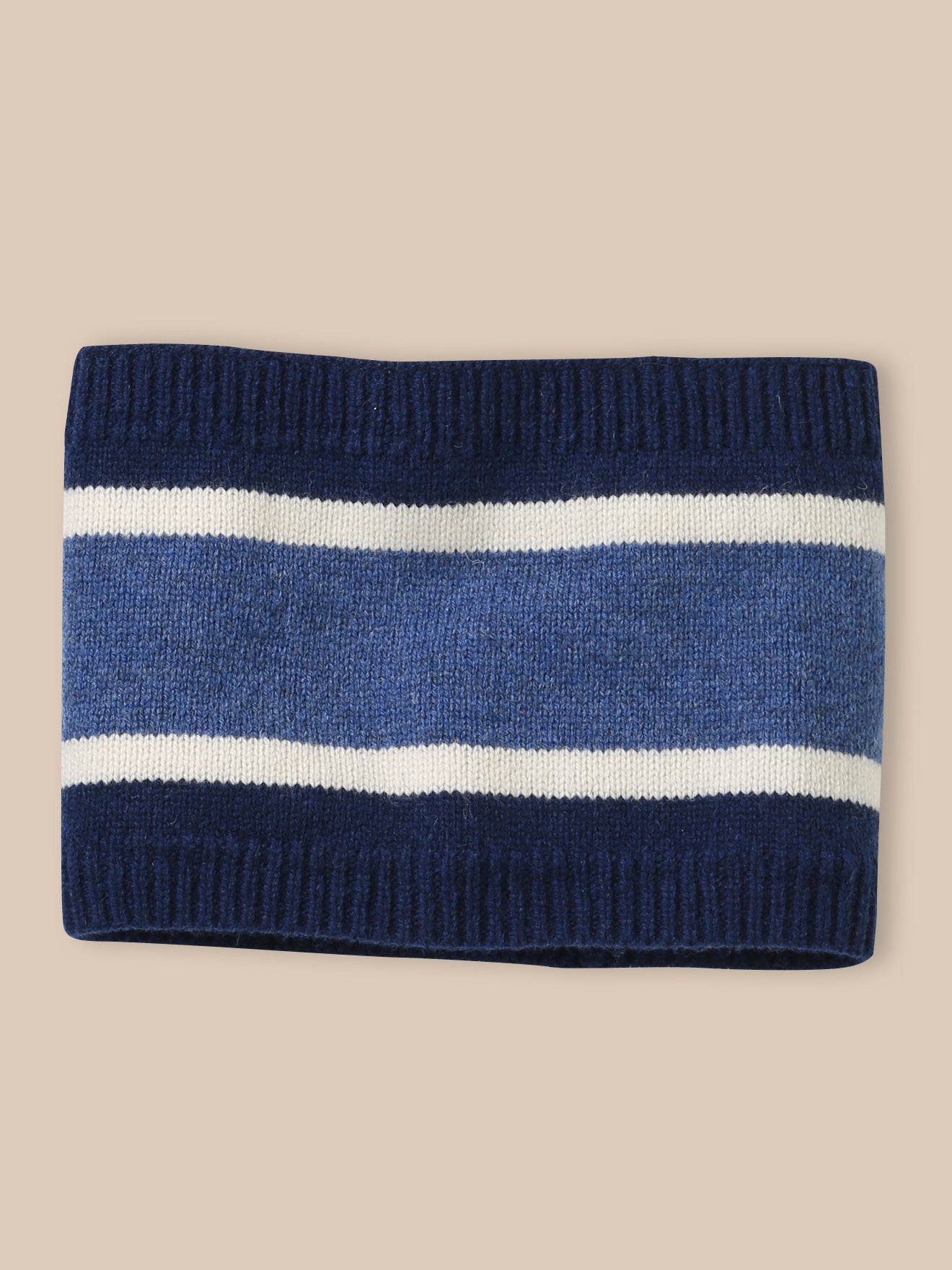 snood rayé en laine garçon