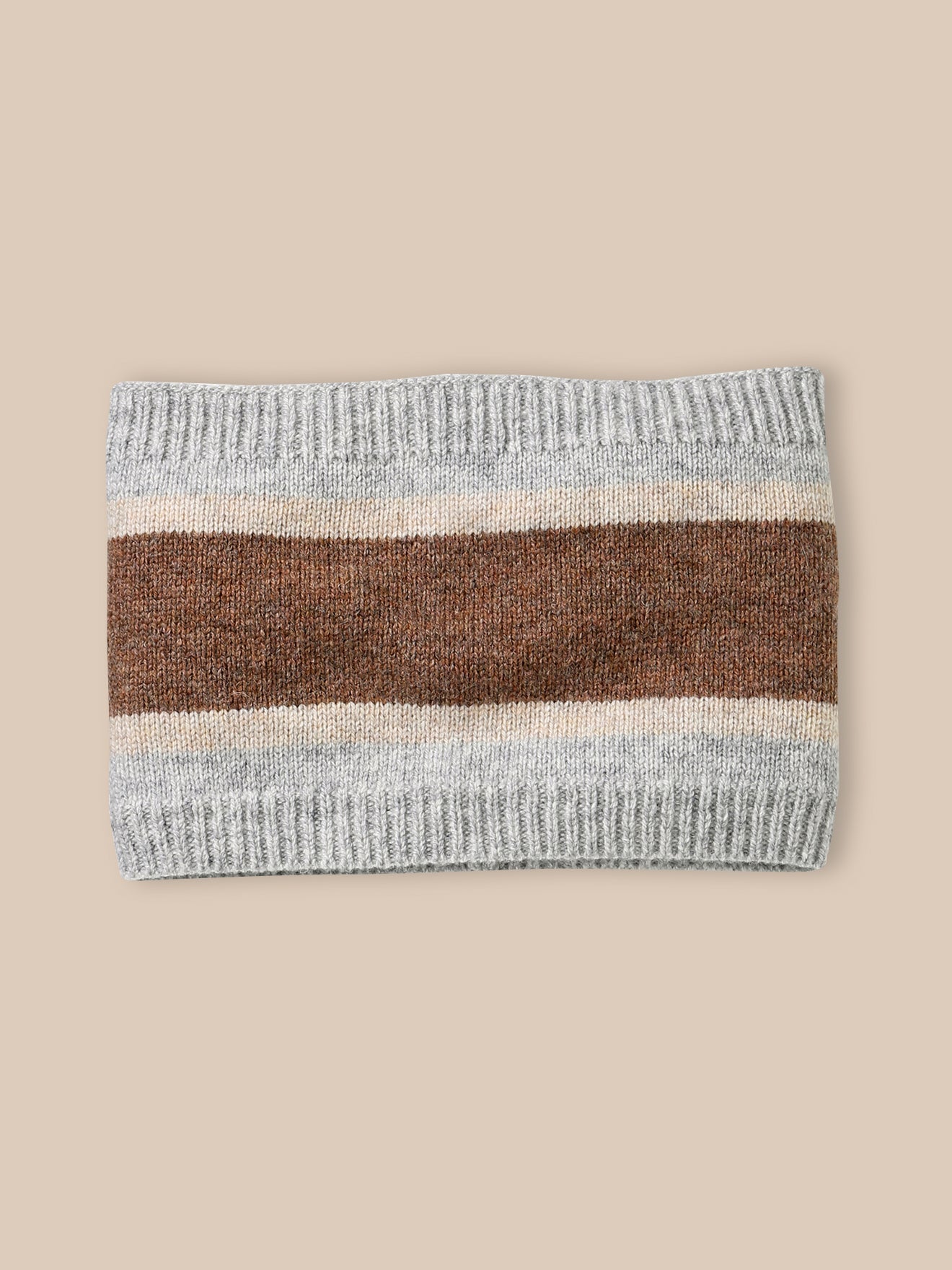 Snood rayé en laine