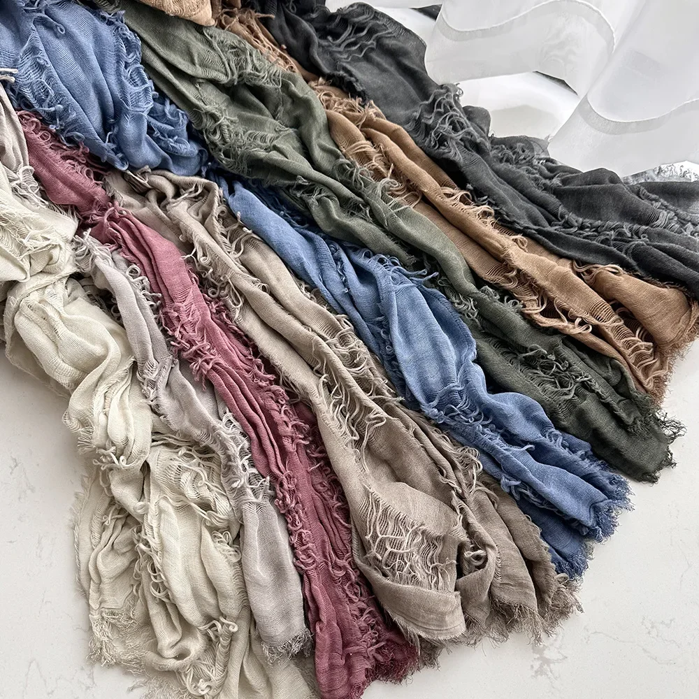 Echarpe chic en coton naturel