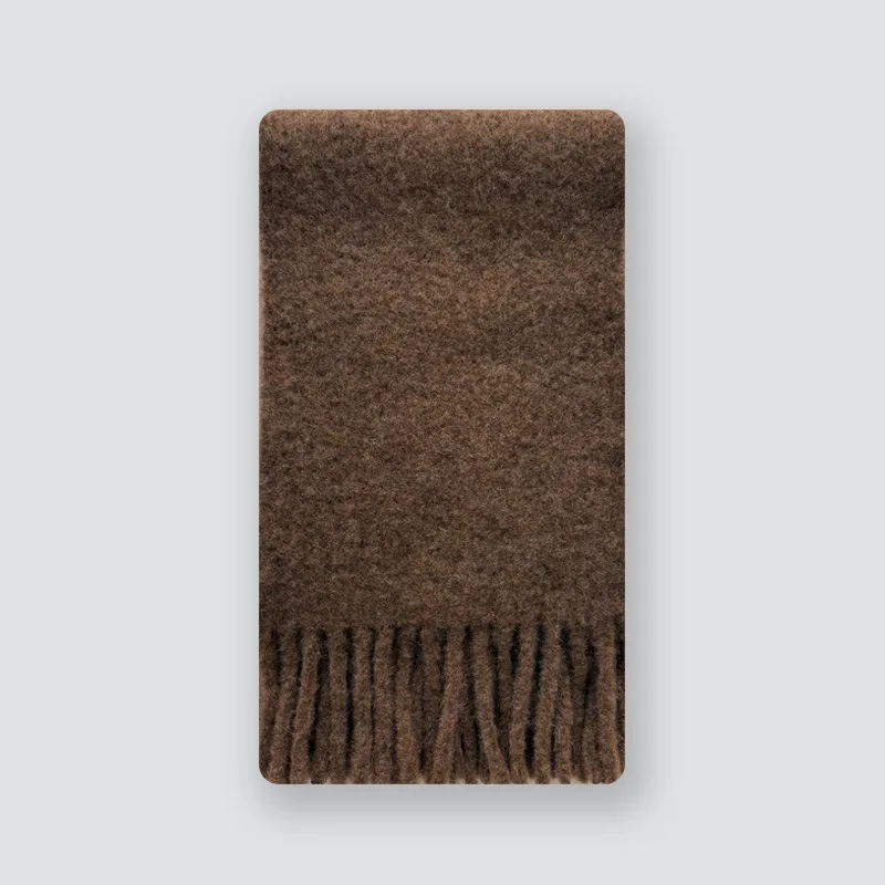 Foulard en laine viscose porté