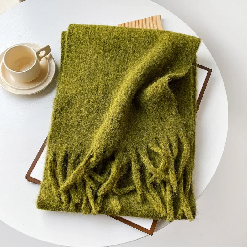 Foulard hiver en laine et polyester