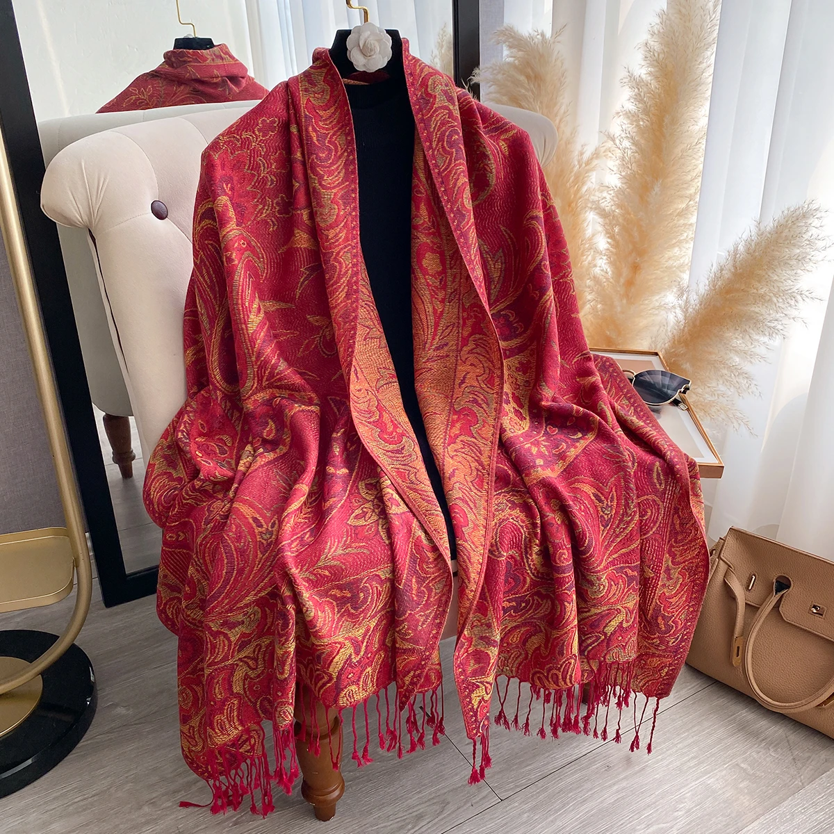 Foulard floral coloré