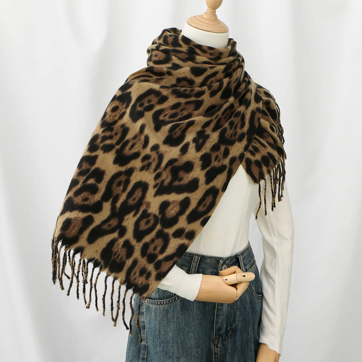 Foulard élégant léopard