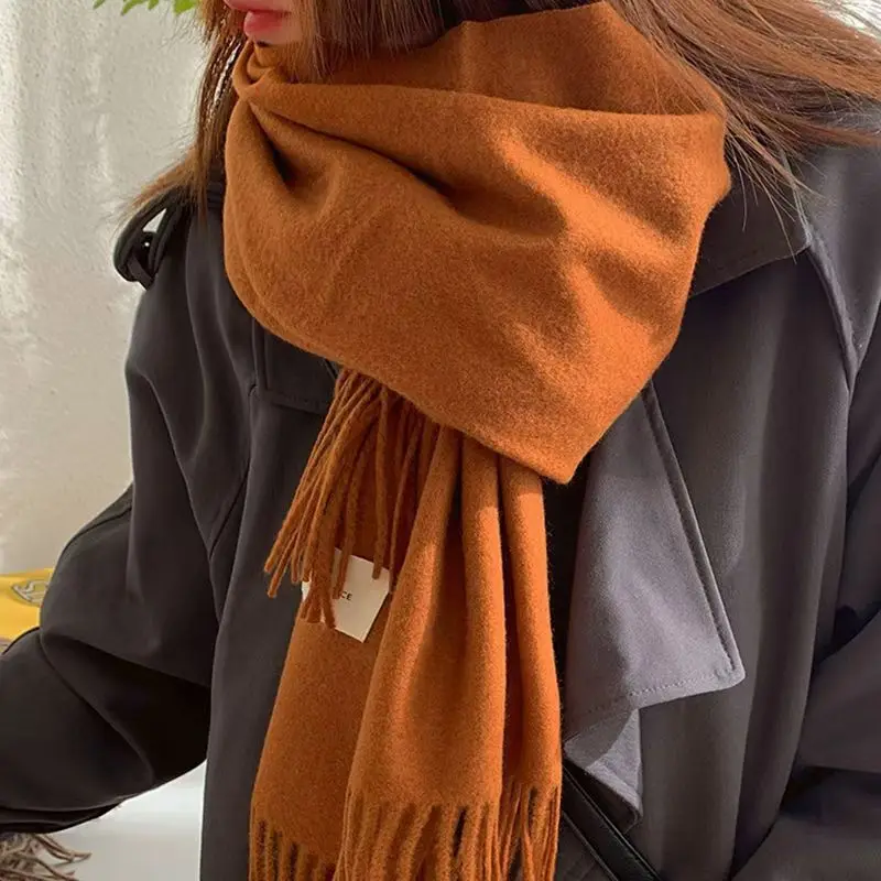 Echarpe chaud laine couleur