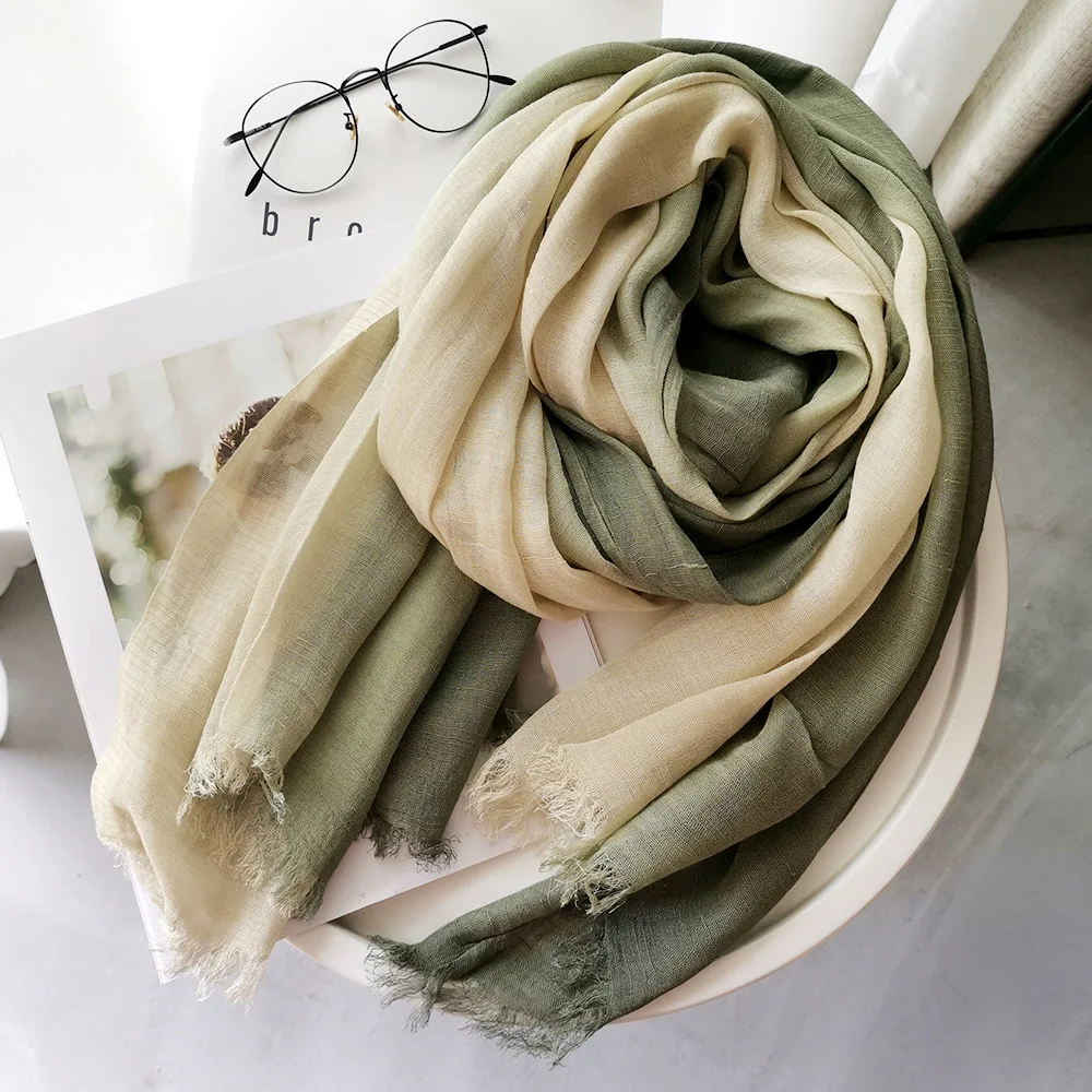 Foulard en tissu naturel