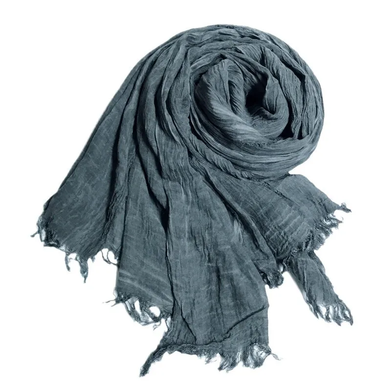 écharpe foulard en lin et coton