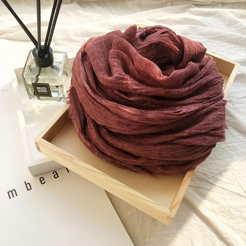 écharpe élégante en coton et lin