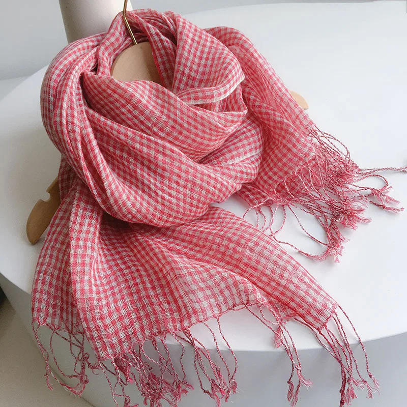 Foulard en lin pour été et hiver