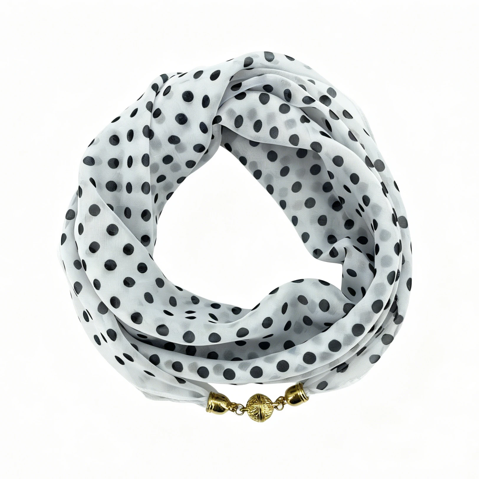 Foulard tendance à pois pour femme