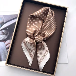 Écharpe foulard à pois pour femme 4 saison