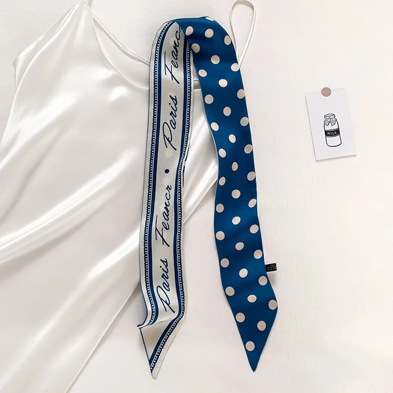 Echarpe à pois en polyester