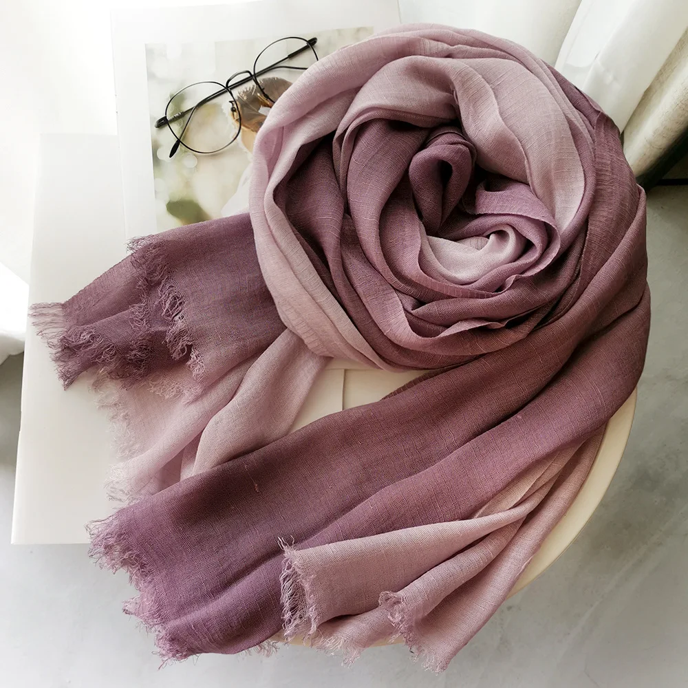 Foulard coton lin élégant